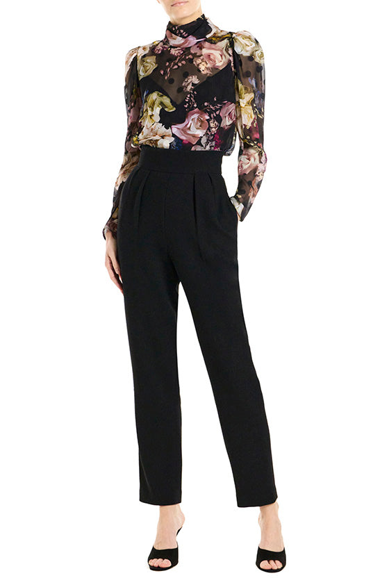 High Waisted Slim Leg Trouser