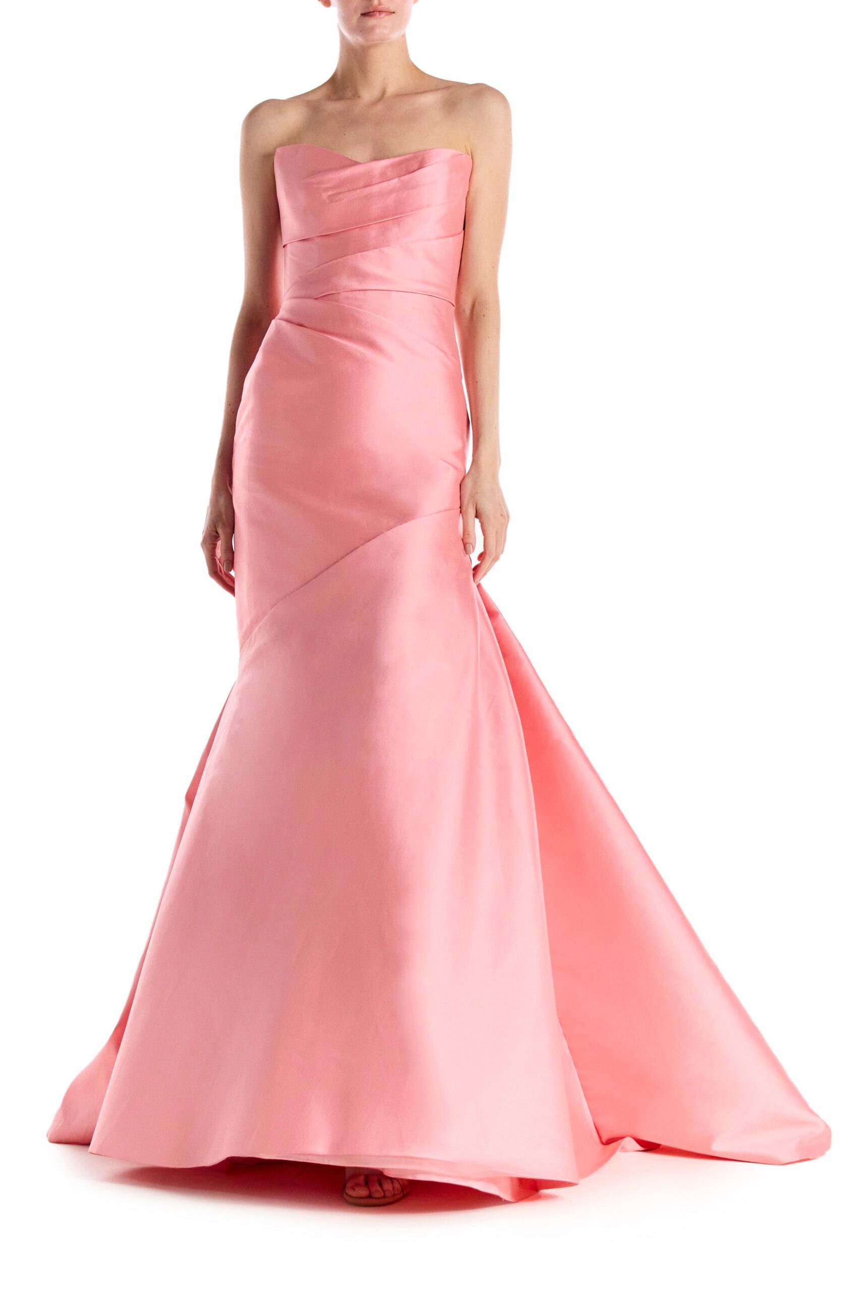 Strapless Mikado Draped Gown