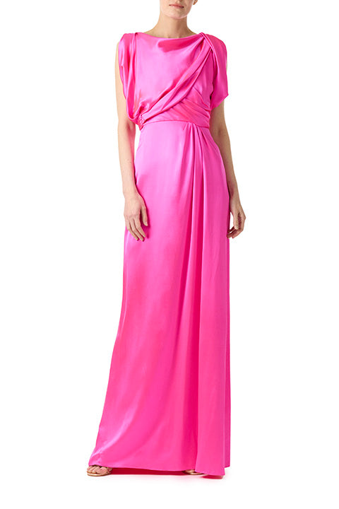 Asymmetrical Draped Gown