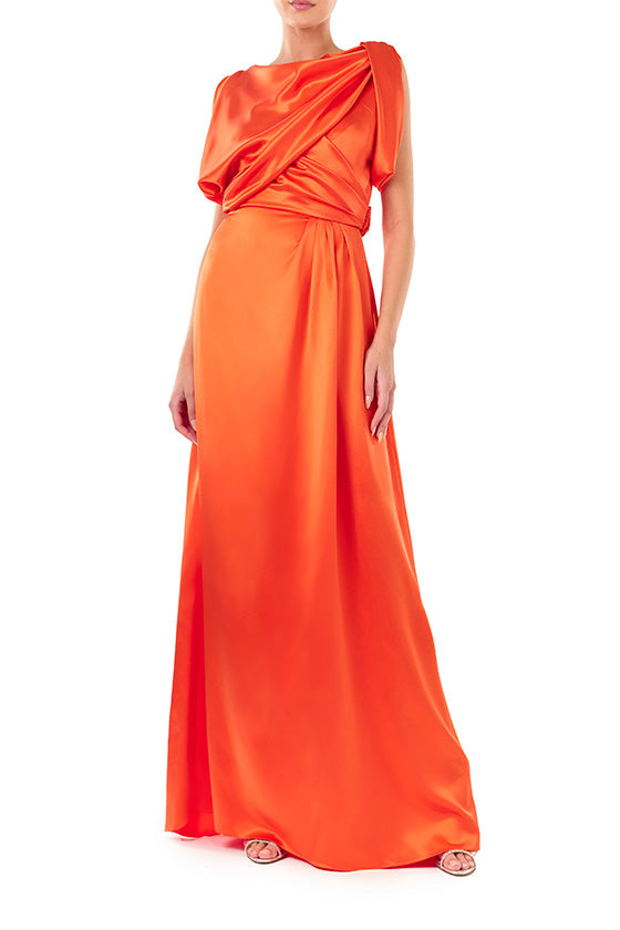 Asymmetrical Draped Gown