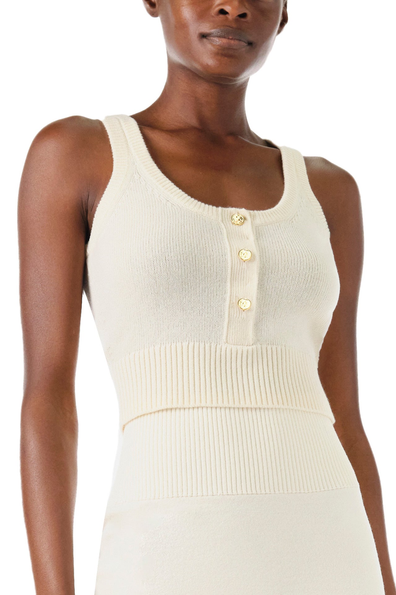 Cropped Cashmere Tank