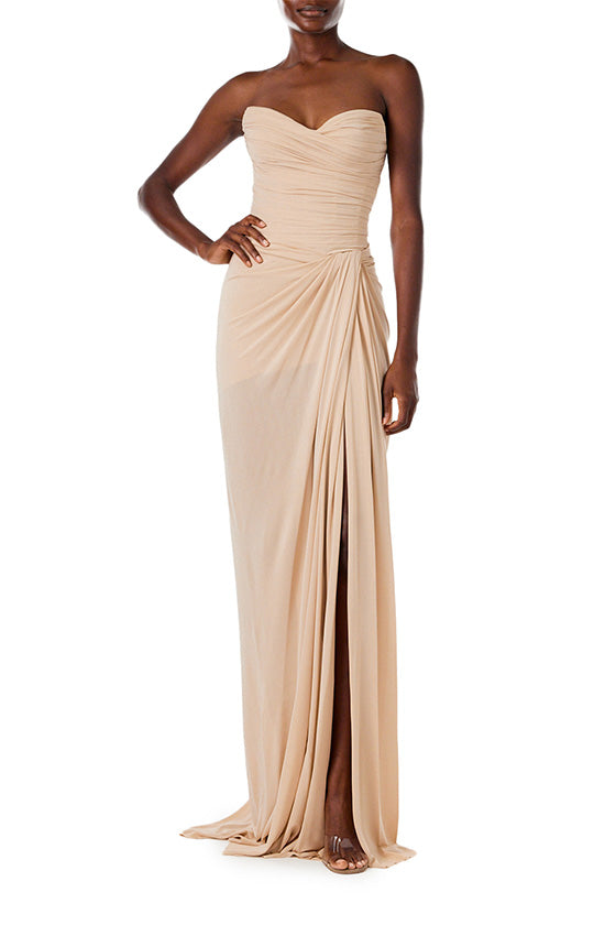 Strapless Matte Jersey Gown