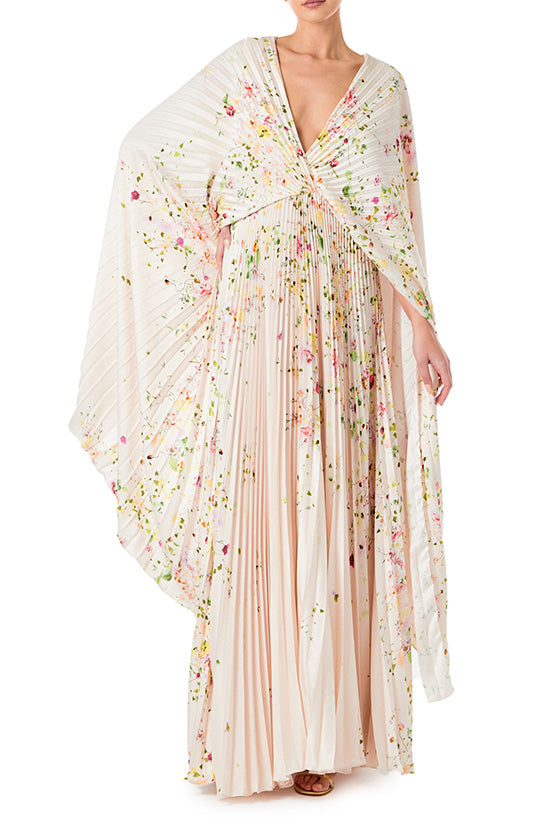 Floral V-Neck Caftan