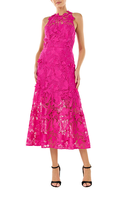 Sleeveless Lace Midi Dress