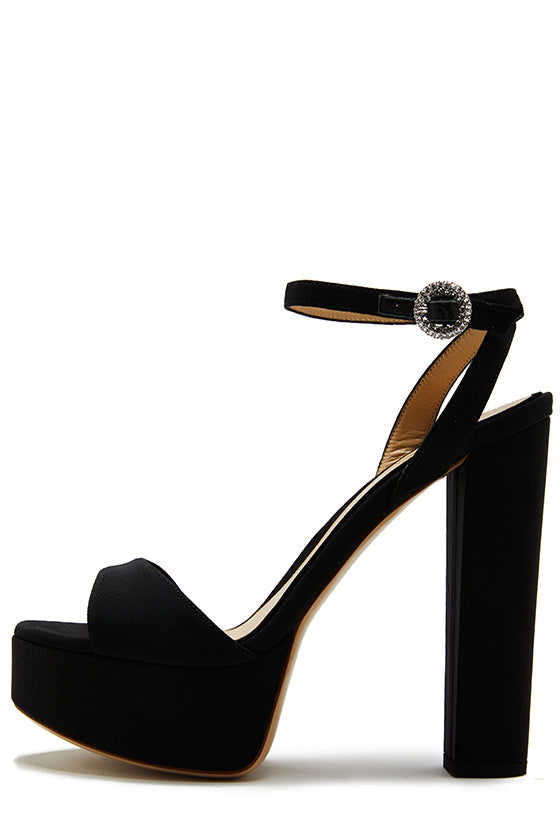 Khloe Silk Faille Platform